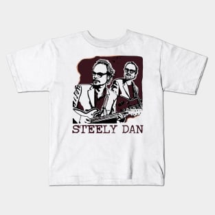 Steely Dan /// Retro Illustration Design Kids T-Shirt